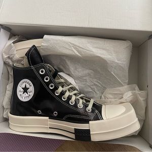 RICK OWENS X TURBODRK CHUCK 70 HIGH 'BLACK LACQUER'